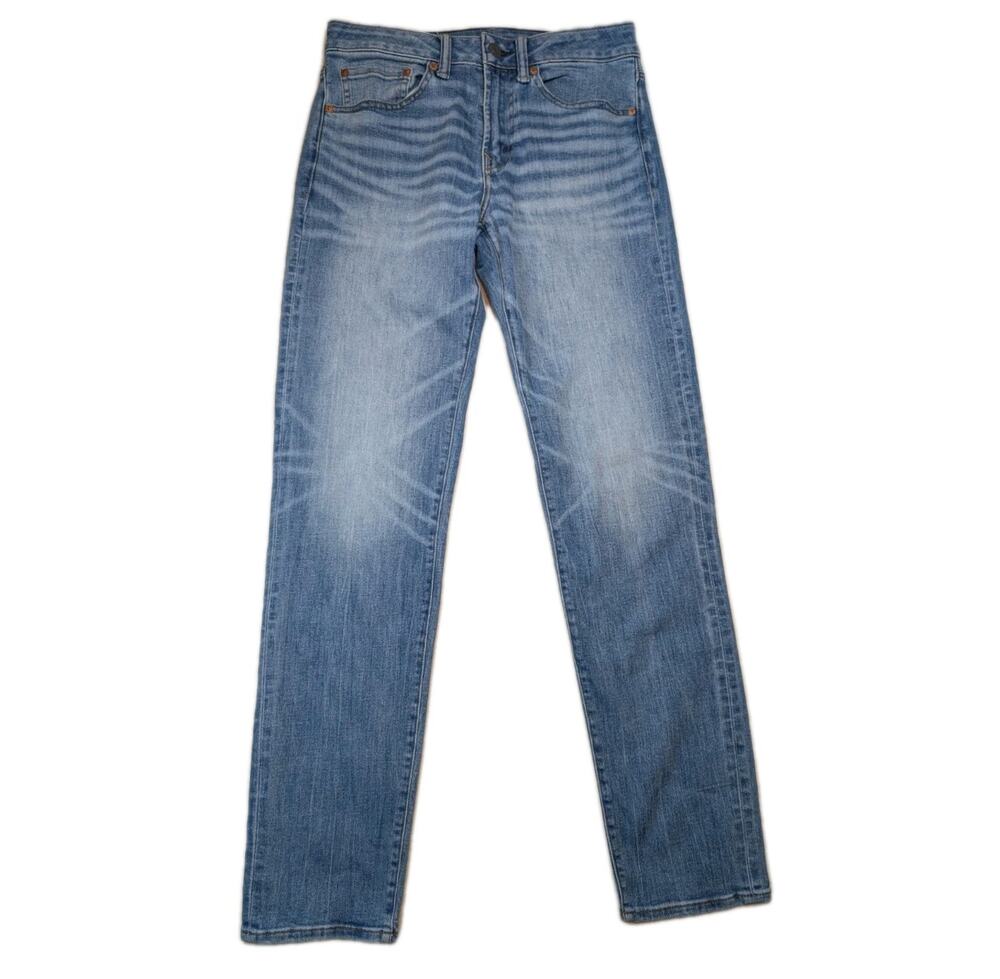 American Eagle AirFlex Athletic Fit Jeans Women's 28*x34* Whiskered Tapered
